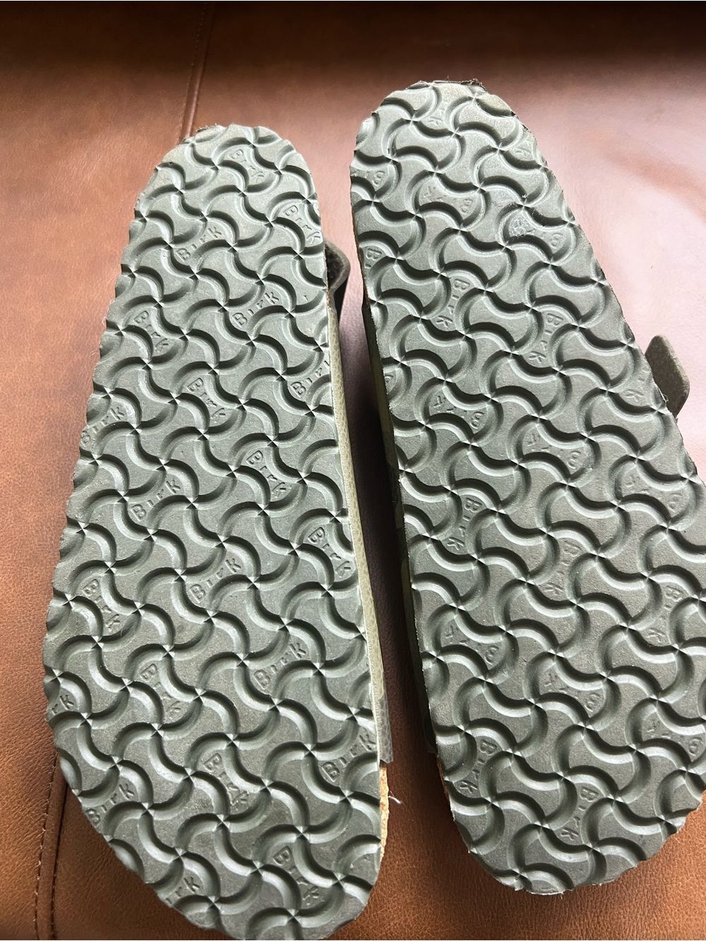 Birkenstock Milano Birko Flor Sandals Mens Size 12 EU 45 Desert Soil Camo Green - Picture 9 of 10